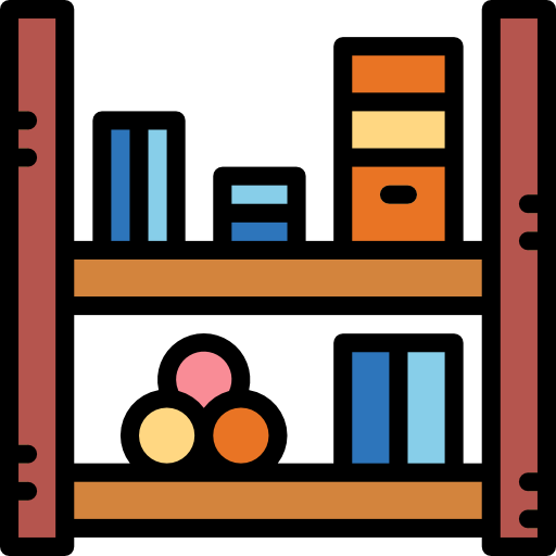 Bookcase Smalllikeart Lineal Color icon