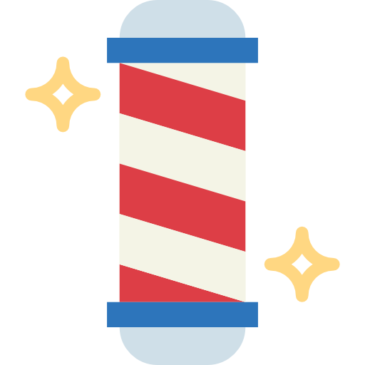 fryzjer Smalllikeart Flat ikona