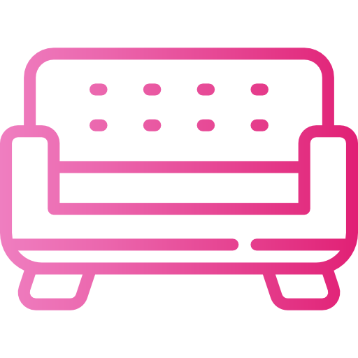 couch Smalllikeart Gradient icon