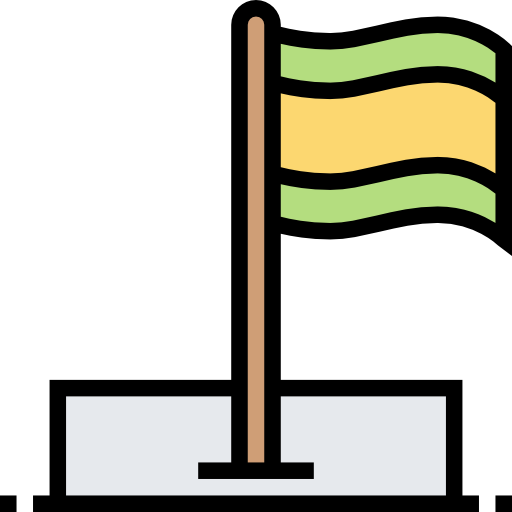 깃발 Meticulous Lineal Color icon