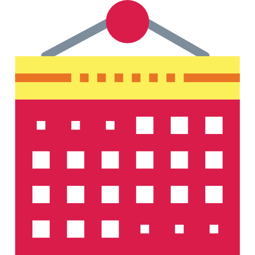 calendario Smalllikeart Flat icono