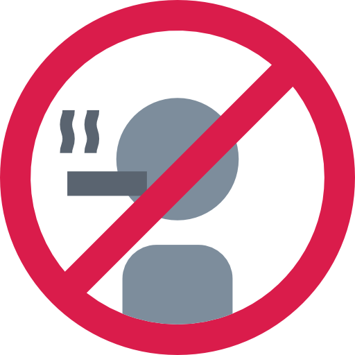 zakaz palenia Smalllikeart Flat ikona