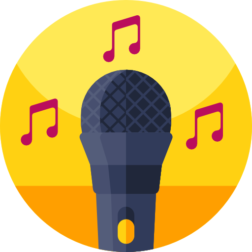 Microphone Geometric Flat Circular Flat icon