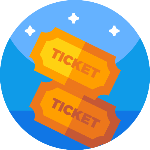 Tickets Geometric Flat Circular Flat icon