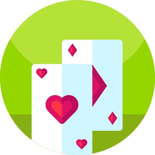 Poker cards Geometric Flat Circular Flat icon