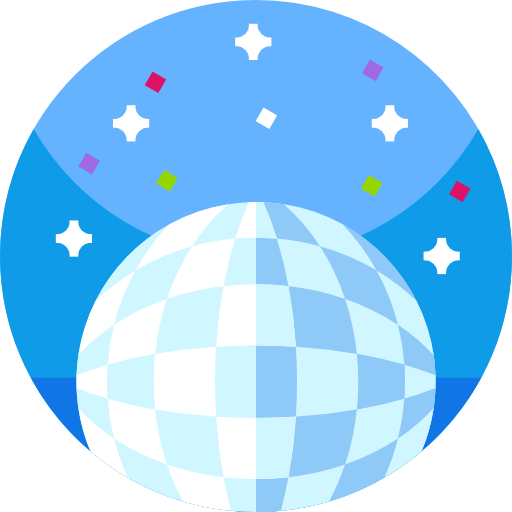 Disco ball Geometric Flat Circular Flat icon