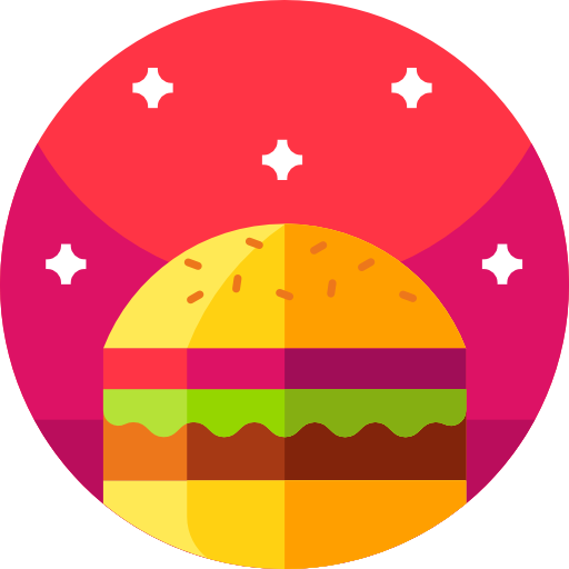 burgery Geometric Flat Circular Flat ikona