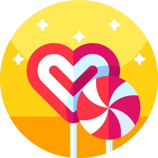 Candy Geometric Flat Circular Flat icon