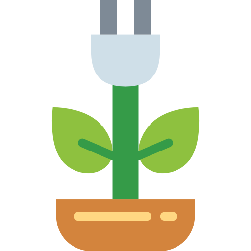 groene energie Smalllikeart Flat icoon