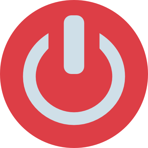 botón de encendido Smalllikeart Flat icono