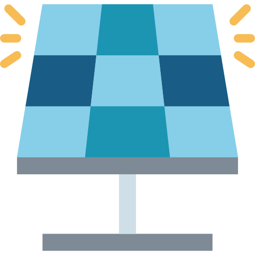 태양 전지 패널 Smalllikeart Flat icon