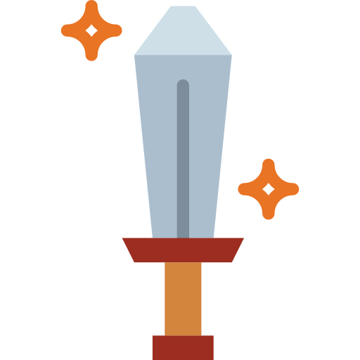 Sword Smalllikeart Flat icon