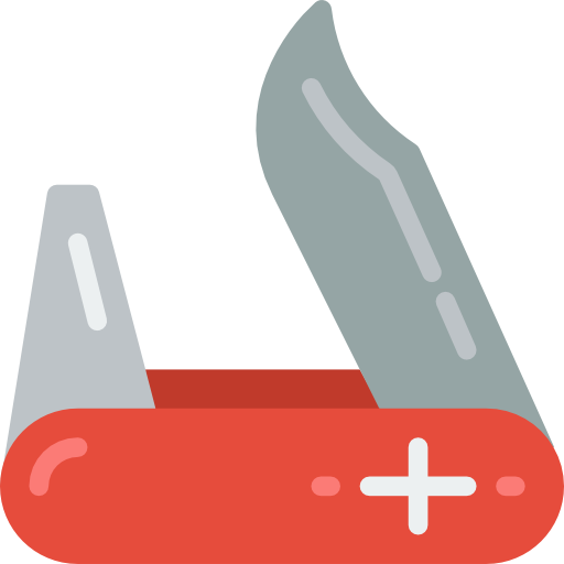 Knife Basic Miscellany Flat icon