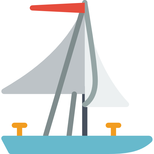 barco de vela Basic Miscellany Flat icono