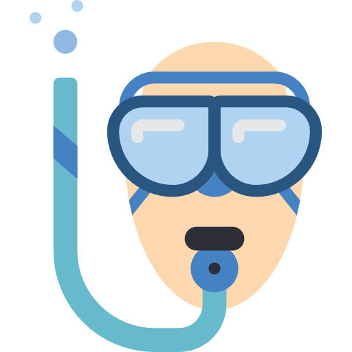 Snorkling Basic Miscellany Flat icon