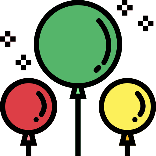 Balloons Smalllikeart Lineal Color icon