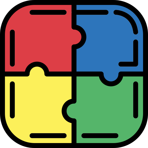 Puzzle Smalllikeart Lineal Color icon