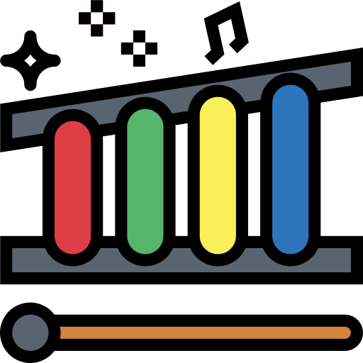 Xylophones Smalllikeart Lineal Color icon