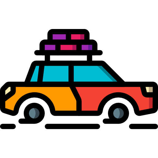 samochód Basic Miscellany Lineal Color ikona