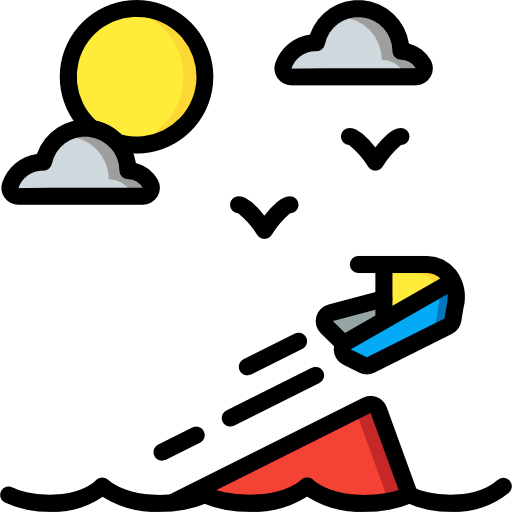 Jet ski Basic Miscellany Lineal Color icon