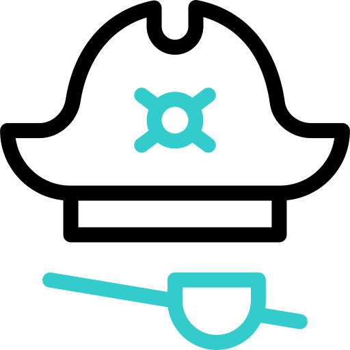disfraz de pirata Basic Accent Outline icono