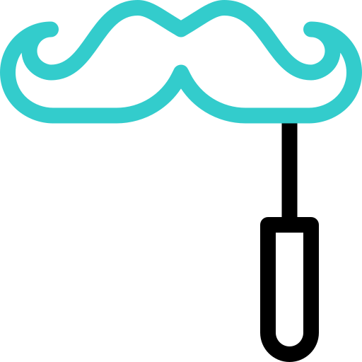 Moustache Basic Accent Outline icon