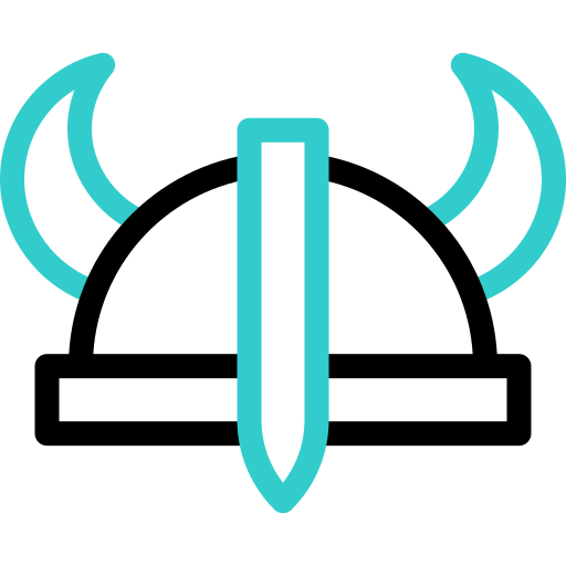 バイキングのヘルメット Basic Accent Outline icon