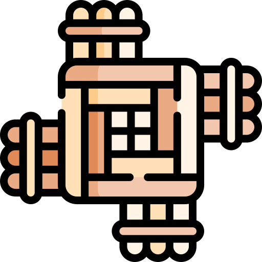 croce brigida Kawaii Lineal color icona