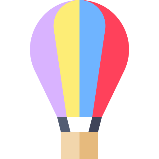 気球 Basic Straight Flat icon