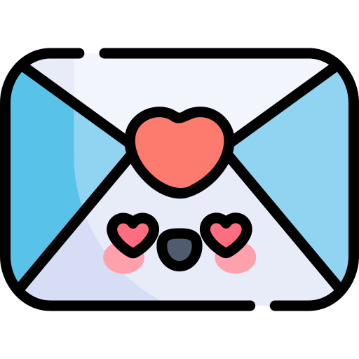 Love letter Kawaii Lineal color icon