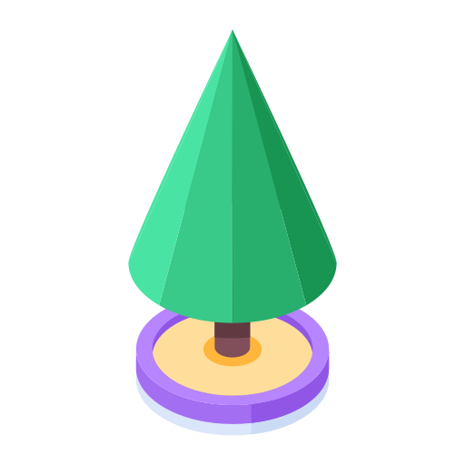Pine tree Generic Isometric icon