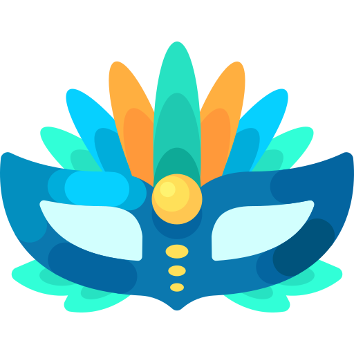 máscara de carnaval Special Shine Flat icono