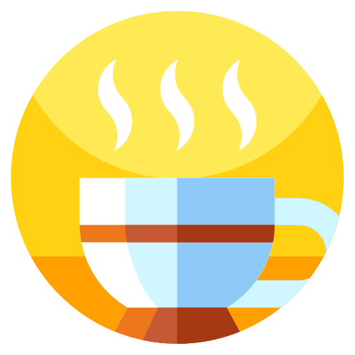 Hot chocolate Geometric Flat Circular Flat icon