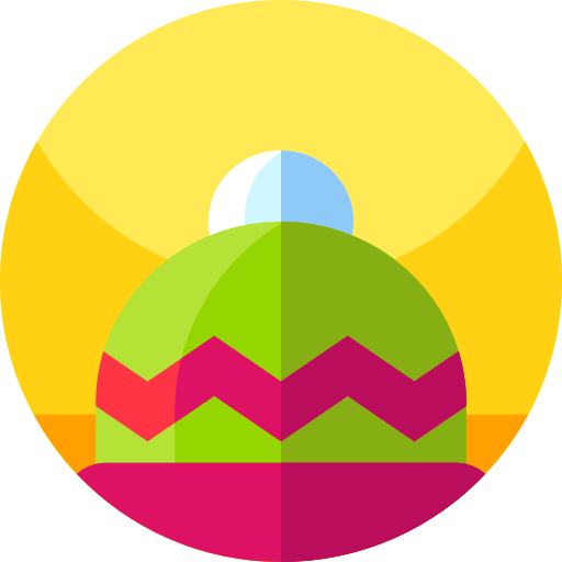czapka zimowa Geometric Flat Circular Flat ikona