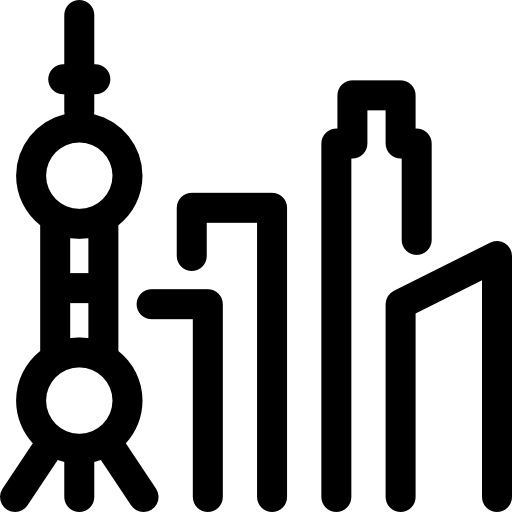 Шанхай Basic Rounded Lineal иконка
