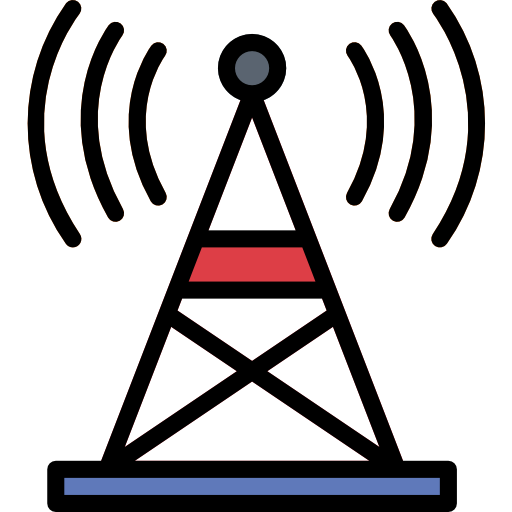 antenna Smalllikeart Lineal Color icona