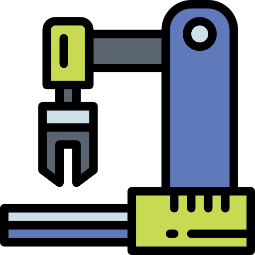 Industrial robot Smalllikeart Lineal Color icon