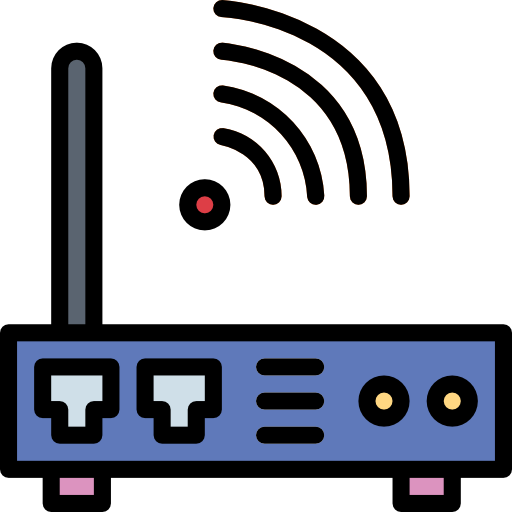 router Smalllikeart Lineal Color icon