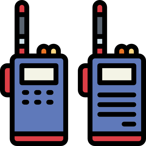 walkie talkie Smalllikeart Lineal Color icon