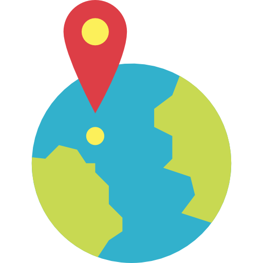 geographisches positionierungs system Smalllikeart Flat icon
