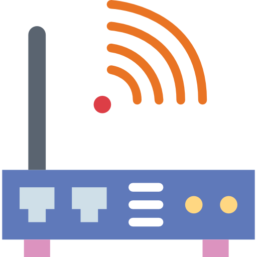 router Smalllikeart Flat icon