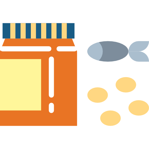 Fish oil Smalllikeart Flat icon