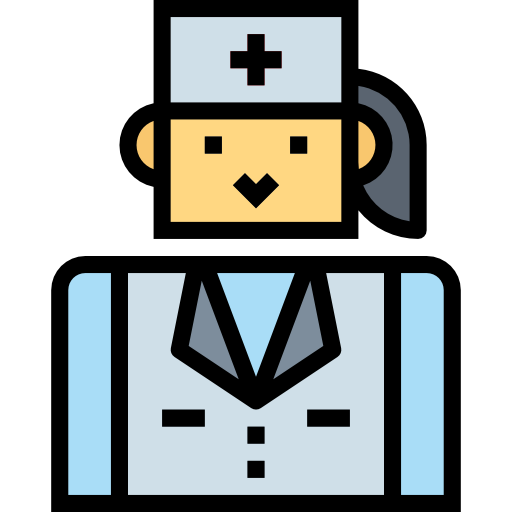 enfermera Smalllikeart Lineal Color icono