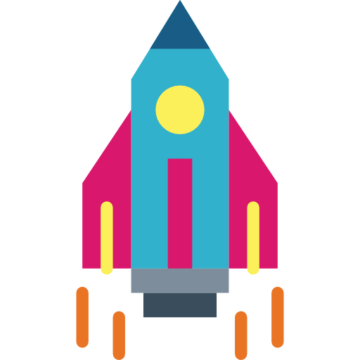 rakieta Smalllikeart Flat ikona