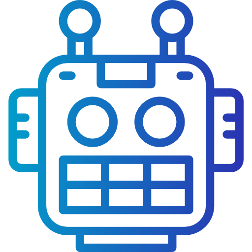 robot Smalllikeart Gradient icoon
