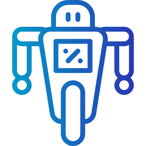 로봇 Smalllikeart Gradient icon