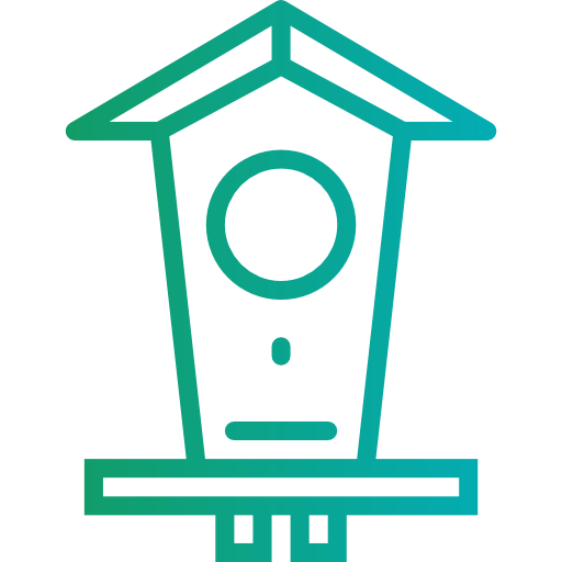 Birdhouse Smalllikeart Gradient icon