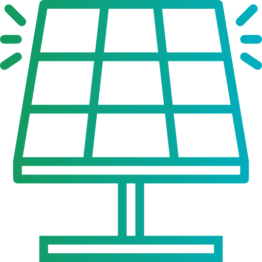 panel solar Smalllikeart Gradient icono