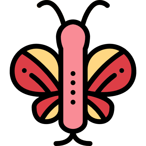 mariposa Smalllikeart Lineal Color icono
