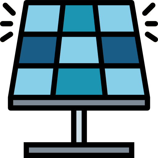 Solar panel Smalllikeart Lineal Color icon
